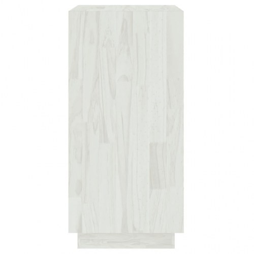 Bogreol 40x35x71 cm massivt fyrretræ hvid