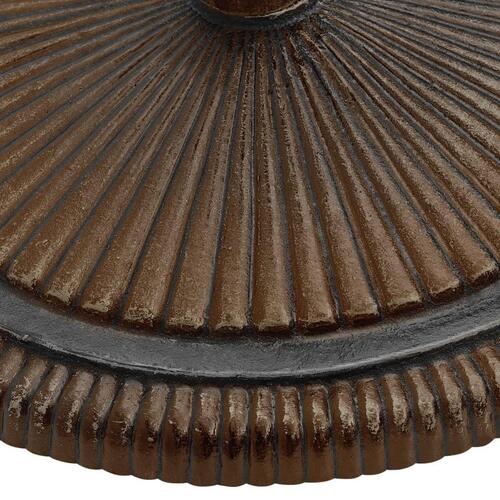 Parasolfod 45x45x30 cm støbejern bronzefarvet