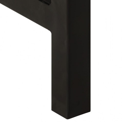 Spisebord i massivt mangotræ - 110 × 60 × 76 cm, industrielt design