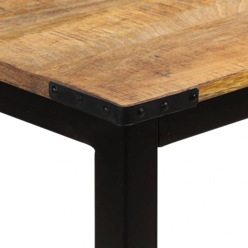 Spisebord i massivt mangotræ - 110 × 60 × 76 cm, industrielt design