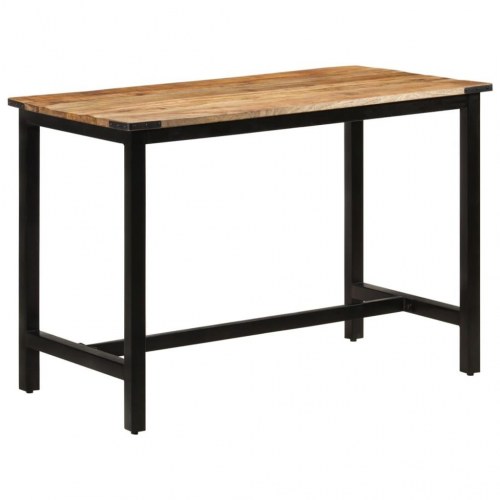 Spisebord i massivt mangotræ - 110 × 60 × 76 cm, industrielt design
