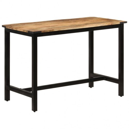 Spisebord i massivt mangotræ - 110 × 60 × 76 cm, industrielt design