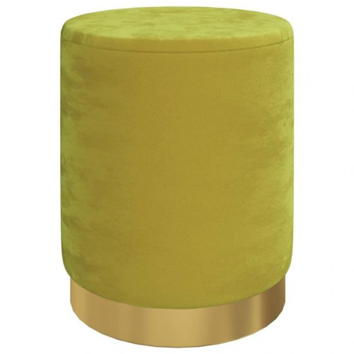 Puf fløjl 31 x 37 cm grøn