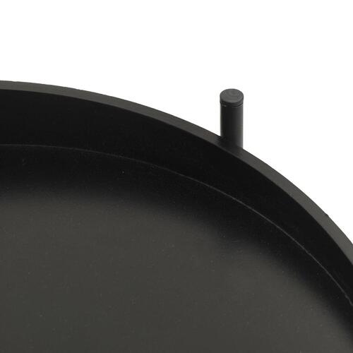 Sidebord med kurv 40x40x45,5 cm cremefarvet