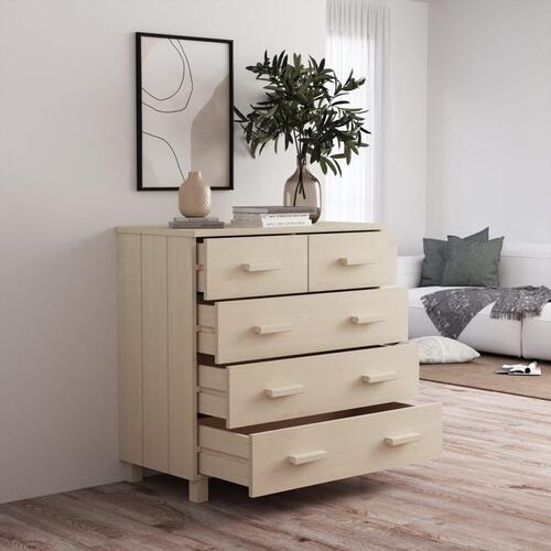 Skænk HAMAR 79x40x80 cm fyrretræ honningbrun
