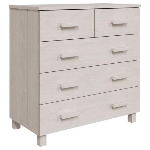 Skænk HAMAR 79x40x80 cm massivt fyrretræ hvid