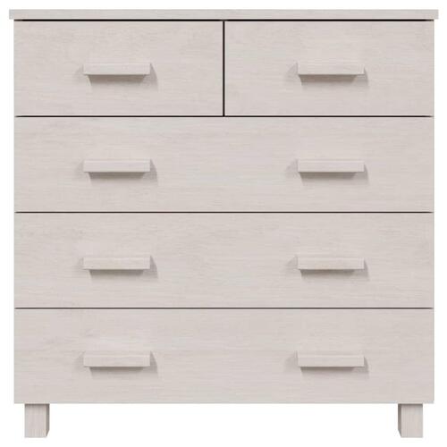 Skænk HAMAR 79x40x80 cm massivt fyrretræ hvid
