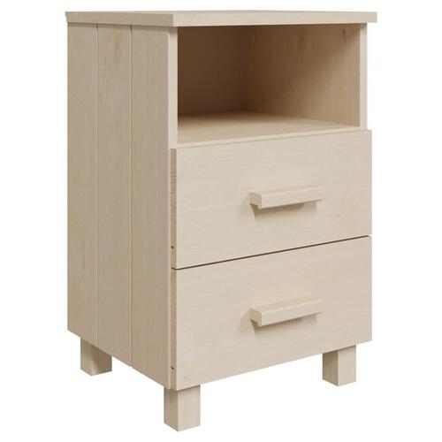 Sengeskab HAMAR 2 stk. 40x35x44,5 cm fyrretræ honningfarvet