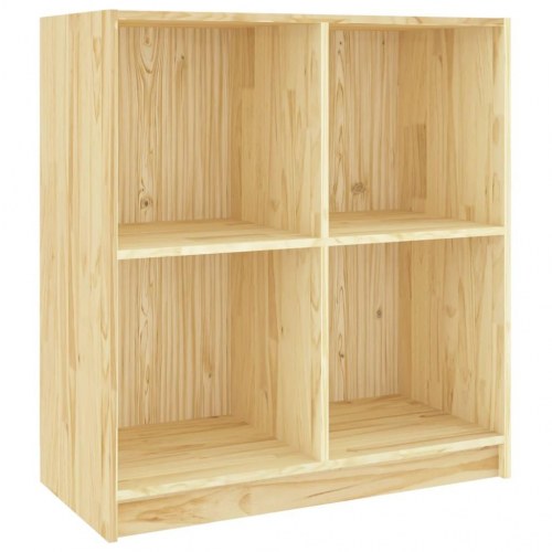 Skænk 70×33×76 cm i massivt fyrretræ - moderne opbevaring med 4 rum