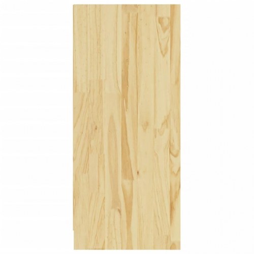 Skænk 70×33×76 cm i massivt fyrretræ - moderne opbevaring med 4 rum