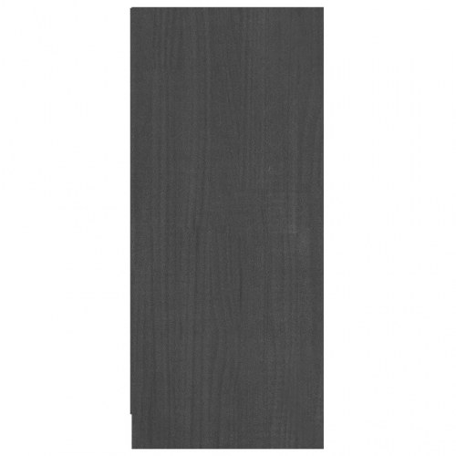 Skænk 70x33x76 cm massivt fyrretræ grå