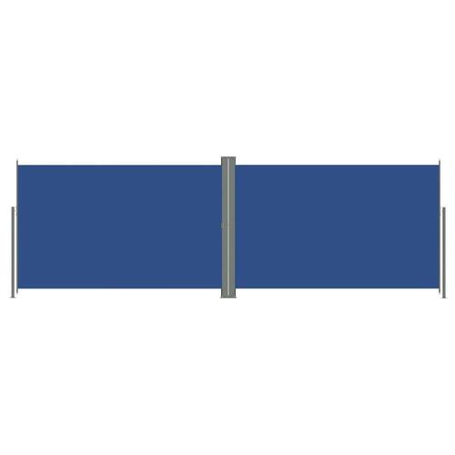 Sammenrullelig sidemarkise 220x600 cm blå