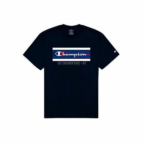 Kortærmet T-shirt til Mænd Champion New York Sort M