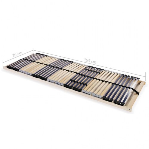 Lamelbunde 2 stk. med 42 lameller og 7 zoner - 70 x 200 cm