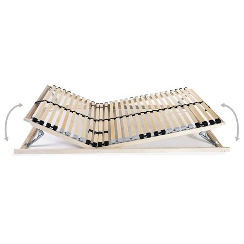 Lamelbunde til seng 2 stk. 28 lameller 7 zoner 80 x 200 cm