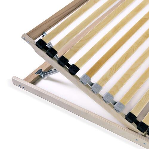 Lamelbunde til seng 2 stk. 28 lameller 7 zoner 80 x 200 cm