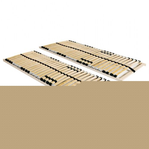Lamelbunde til seng 2 stk. 28 lameller 7 zoner 80 x 200 cm