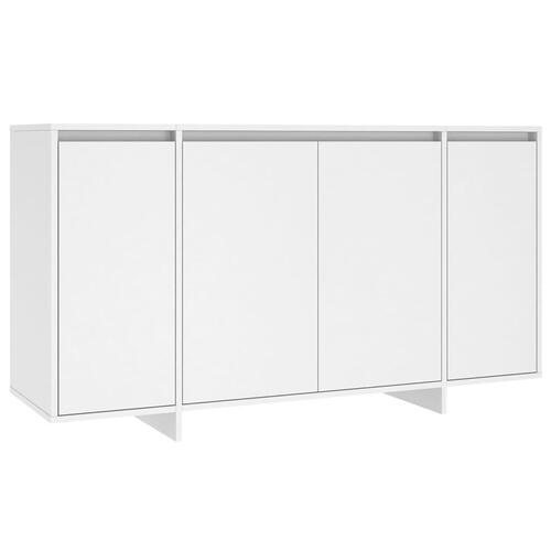 Skænk 135x41x75 cm konstrueret træ hvid