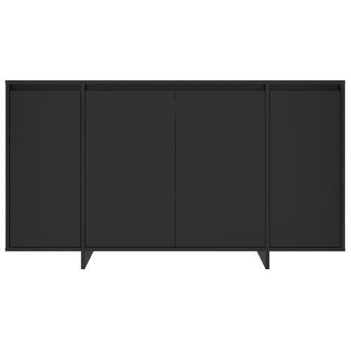 Skænk 135x41x75 cm konstrueret træ sort