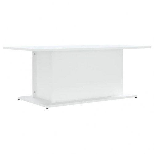 Sofabord 102x55,5x40 cm konstrueret træ hvid
