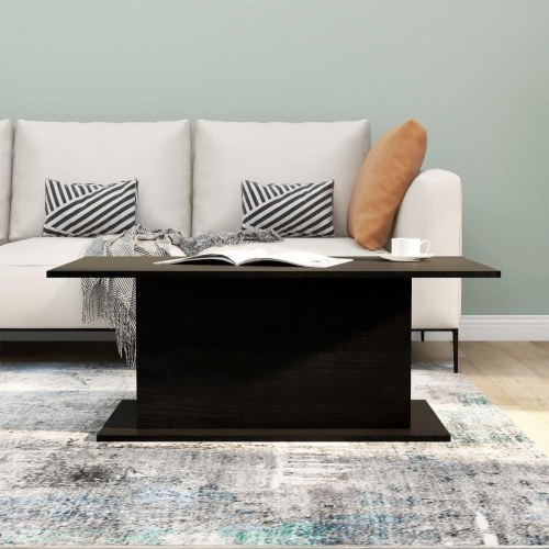 Sofabord i konstrueret træ - 102 × 55,5 × 40 cm, sort