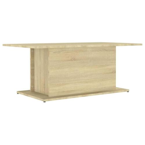 Sofabord 102x55,5x40 cm spånplade sonoma-eg