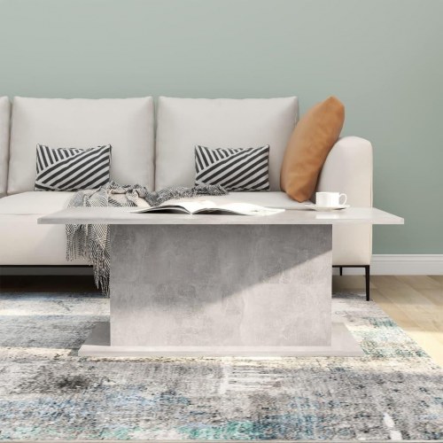 Sofabord i konstrueret træ - 102 × 55,5 × 40 cm, betongrå
