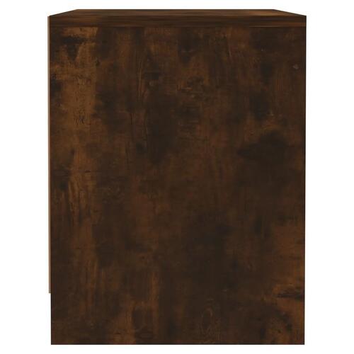 Sengebord 45x34x44,5 cm spånplade røget egetræsfarve