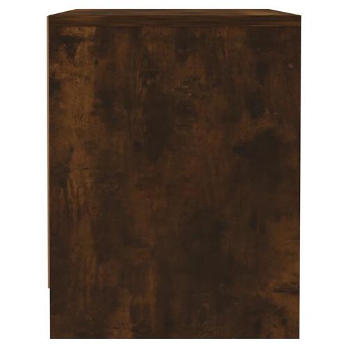 Sengeborde 2 stk. 45x34x44,5 cm spånplade røget egetræsfarve