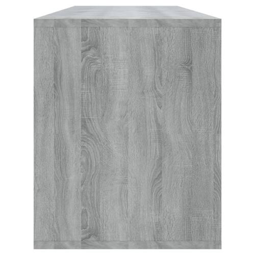 Tv-skab 130x35x50 cm konstrueret træ grå sonoma-eg