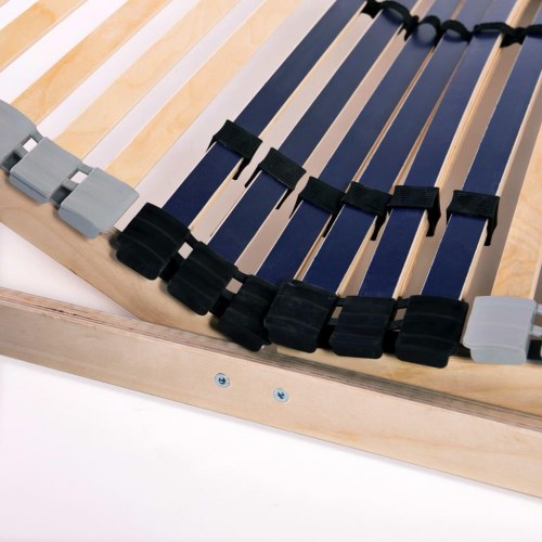 Lamelbunde til seng 2 stk. 42 lameller 7 zoner 80 x 200 cm