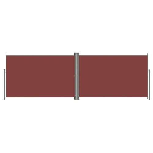 Sammenrullelig sidemarkise 200 × 600 cm - brun
