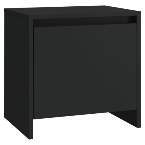 Sengeborde 2 stk. 45x34x44,5 cm konstrueret træ sort