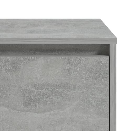 Sengeborde 2 stk. 45x34x44,5 cm spånplade betongrå
