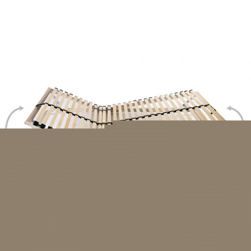 Lamelbunde til seng 2 stk. 28 lameller 7 zoner 90 x 200 cm