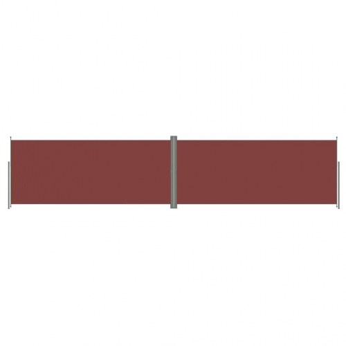 Sammenrullelig sidemarkise 220 × 1.000 cm - brun