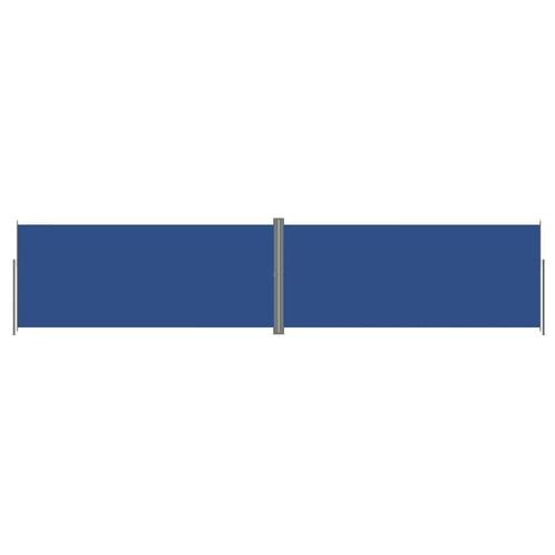 Sammenrullelig sidemarkise 220x1000 cm blå
