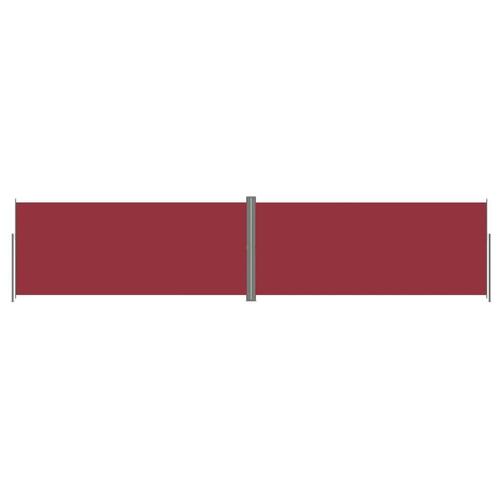 Sammenrullelig sidemarkise 220x1000 cm rød
