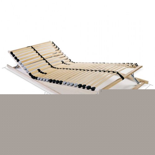 Lamelbunde til seng 2 stk. 28 lameller 7 zoner 90 x 200 cm