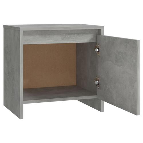Sengebord 45x34x44,5 cm spånplade betongrå