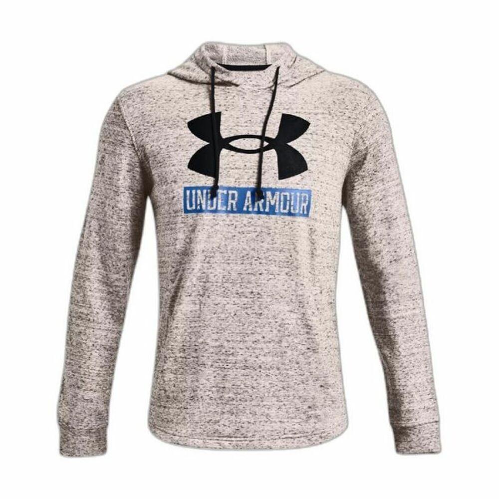 Hættetrøje Til Mænd Under Armour Rival Terry Logo Lysegrå