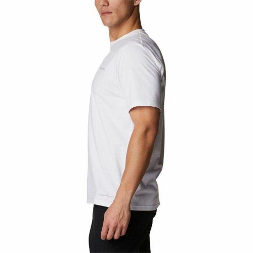 Kortærmet T-shirt til Mænd Columbia Sun Trek Hvid Mænd - L