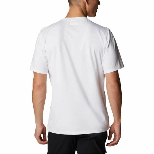 Kortærmet T-shirt til Mænd Columbia Sun Trek Hvid Mænd - L