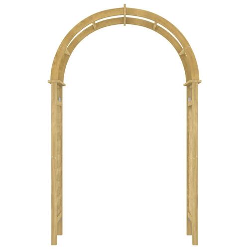 Havebue med espalier 141x97x243 cm massivt imprægneret fyrretræ