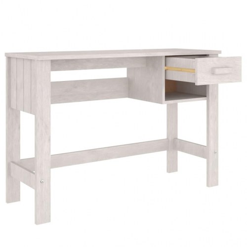 Skrivebord HAMAR 110x40x75 cm massivt fyrretræ hvid