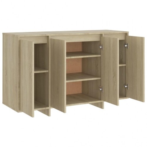 Skænk 120x41x75 cm konstrueret træ sonoma-eg