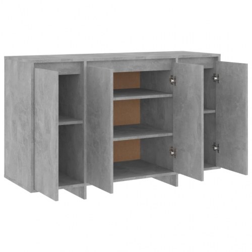 Skænk 120x41x75 cm konstrueret træ betongrå