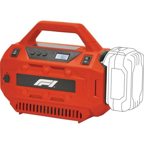 FORMULA 1 F110782 luftkompressor 20 V - 11 bar med LED