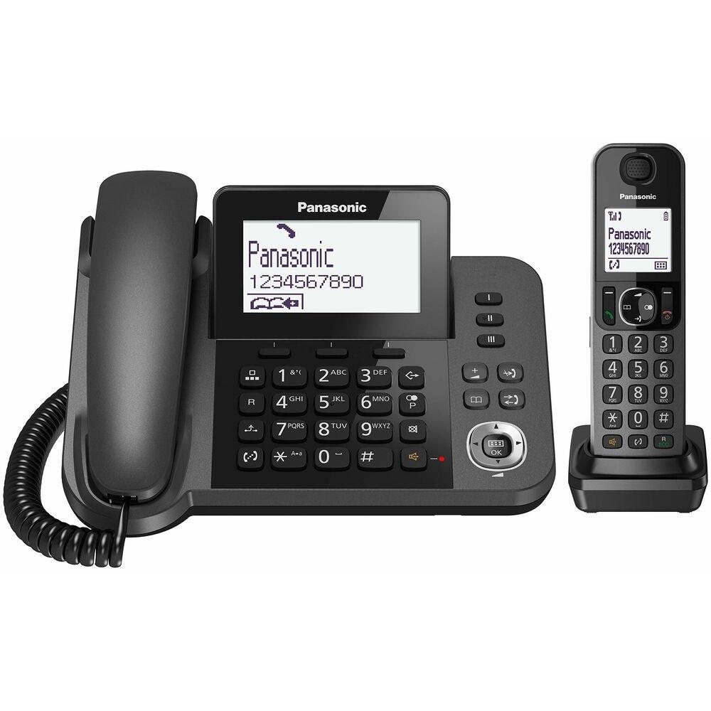 Fastnettelefon Panasonic Corp. KX-TGF310EXM Sort (OUTLET C)