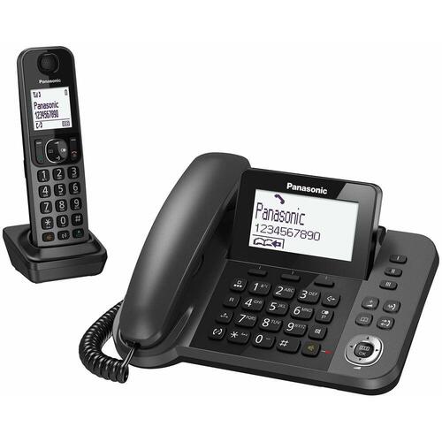 Fastnettelefon Panasonic Corp. KX-TGF310EXM Sort (OUTLET C)
